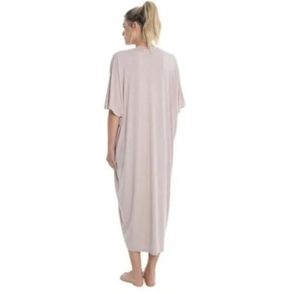 NWT Barefoot Dreams LUXE Milk Jersey Caftan Faded Rose Women's OS Plus H12720 - Picture 11 of 12